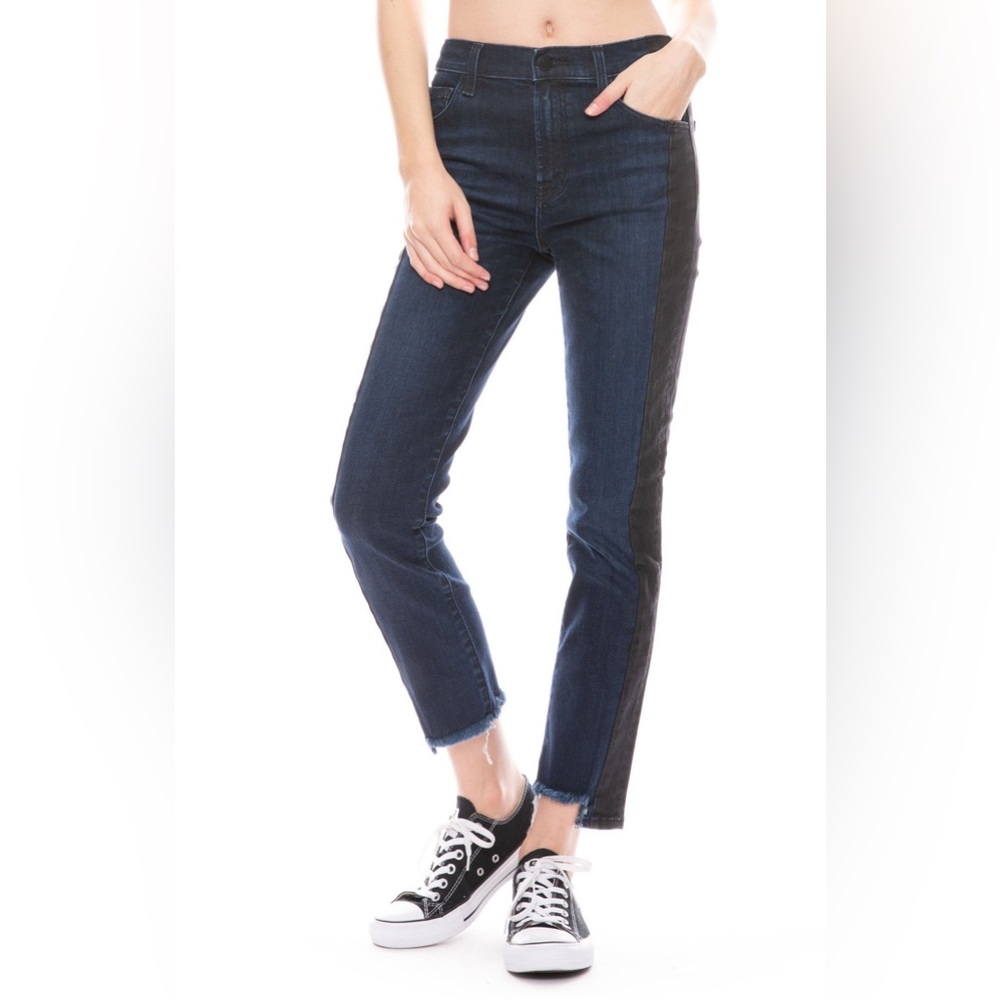 NWT J Brand Ruby High rise crop cigarette Photo ready hd Size 25